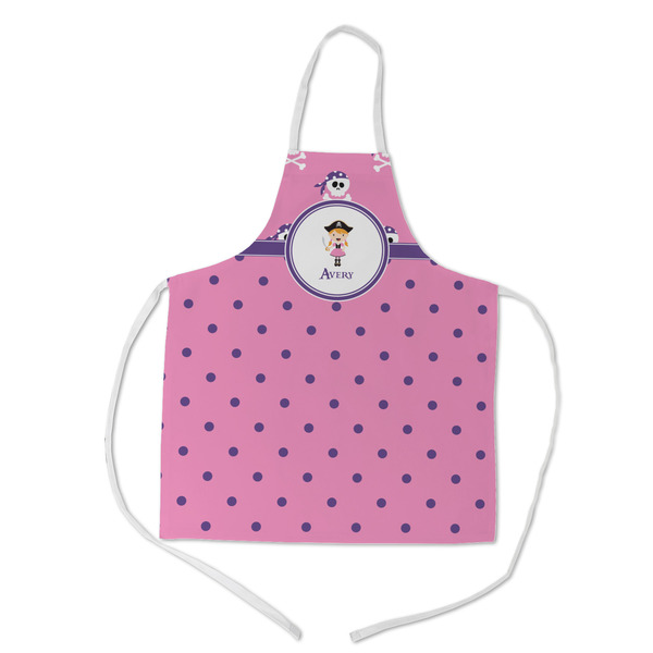 Custom Pink Pirate Kid's Apron w/ Name or Text