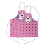 Pink Pirate Kid's Apron w/ Name or Text