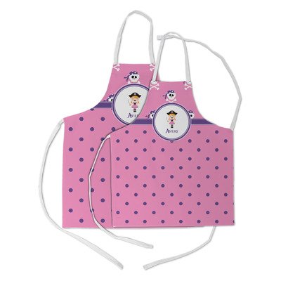 Pink Pirate Kid's Apron w/ Name or Text
