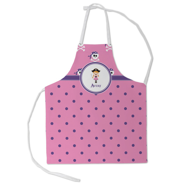 Custom Pink Pirate Kid's Apron - Small (Personalized)