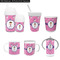 Pink Pirate Kid's Drinkware - Customized & Personalized