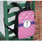 Pink Pirate Kids Backpack - In Context