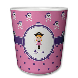 Pink Pirate Plastic Tumbler 6oz (Personalized)