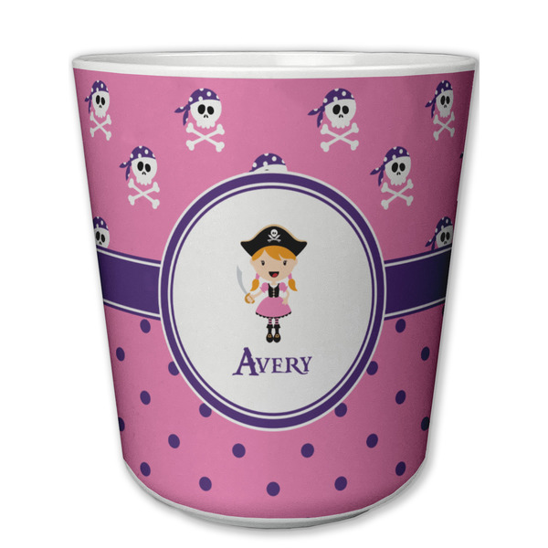 Custom Pink Pirate Plastic Tumbler 6oz (Personalized)