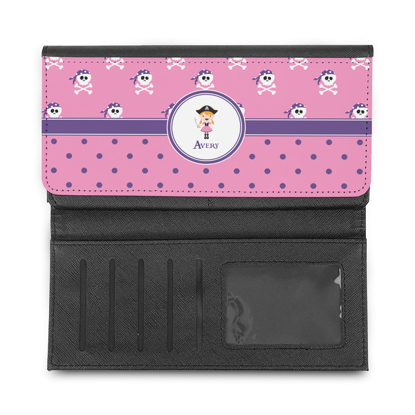 Pink Pirate Ladies Wallet - Half Way Open