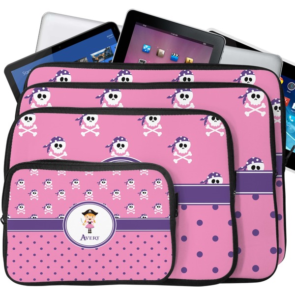 Pink Pirate Laptop Case Sizes