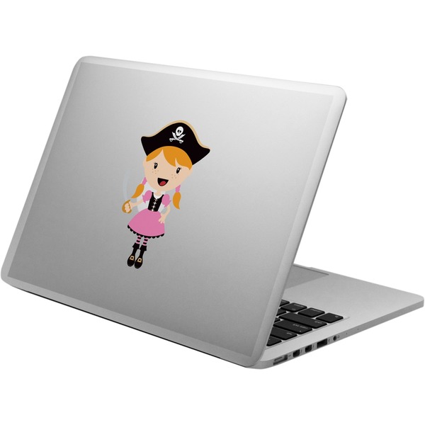 Custom Pink Pirate Laptop Decal
