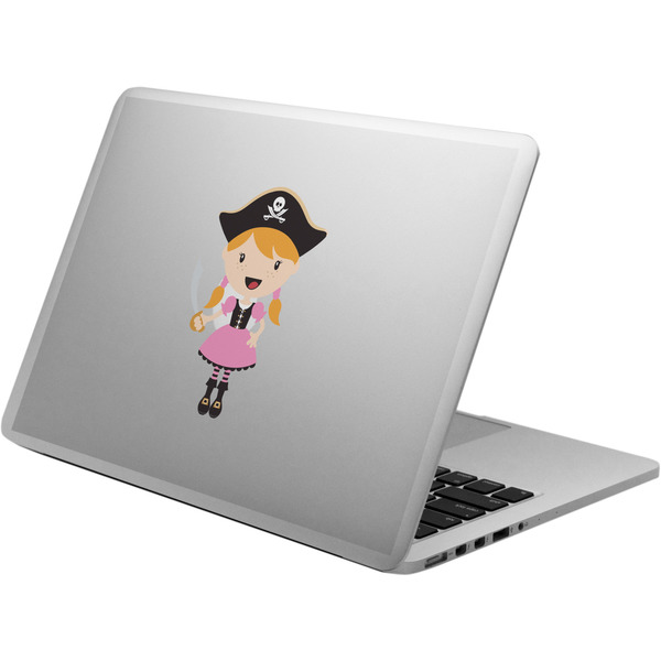 Custom Pink Pirate Laptop Decal