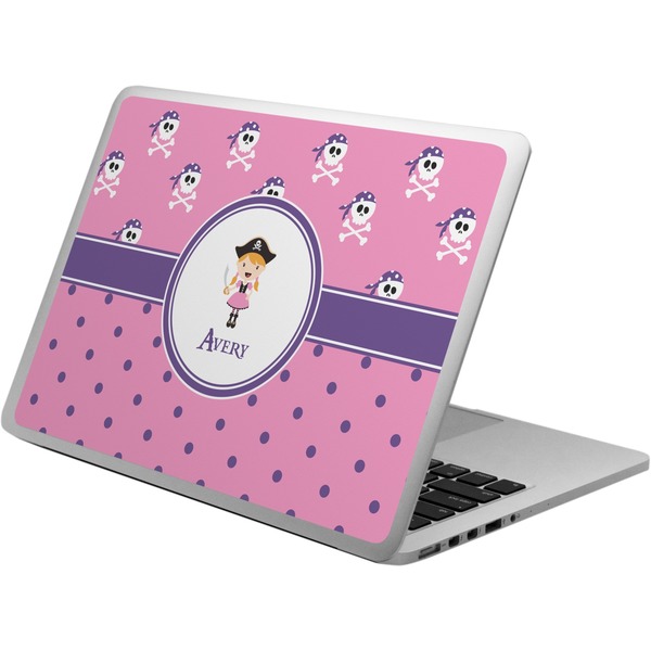 Custom Pink Pirate Laptop Skin - Custom Sized (Personalized)
