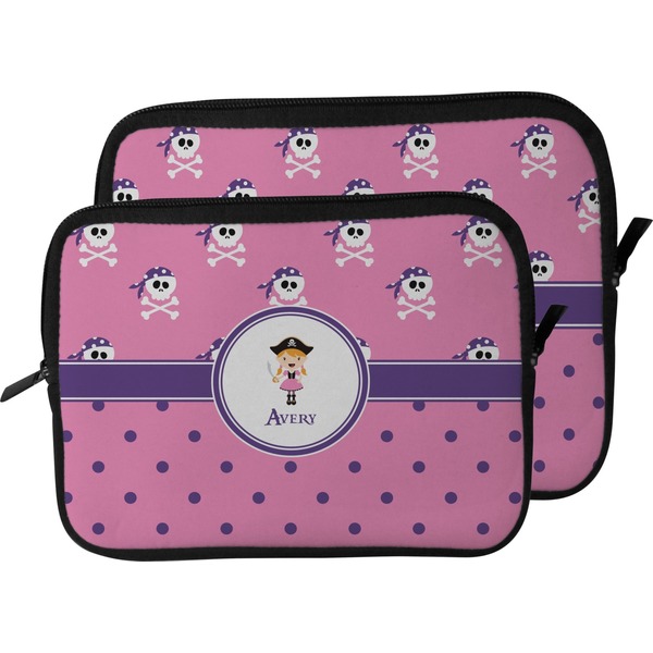 Pink Pirate Laptop Sleeve (Size Comparison)
