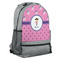 Pink Pirate Large Backpack - Gray - Angled View