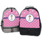 Pink Pirate Large Backpacks - Both