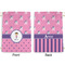 Pink Pirate Large Laundry Bag - Front & Back View