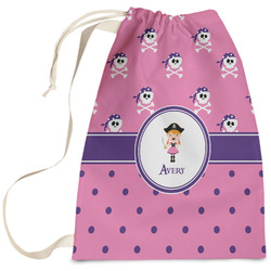 Pink Pirate Laundry Bag - Large (Personalized)