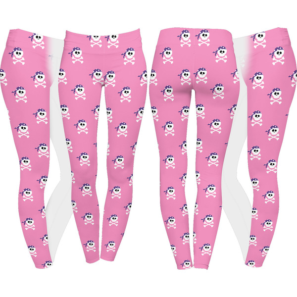 Pink Pirate Leggings Turn Around - Apvl