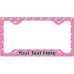 Pink Pirate License Plate Frame - Style C (Personalized)