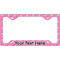 Pink Pirate License Plate Frame - Style C