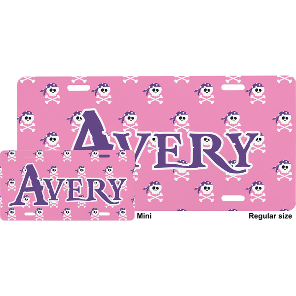Pink Pirate License Plate (Sizes)