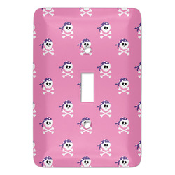 Pink Pirate Light Switch Cover (Personalized)