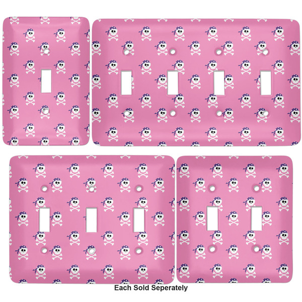 Pink Pirate Light Switch Covers all sizes