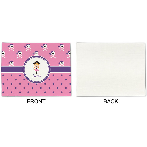 Pink Pirate Linen Placemat - APPROVAL Single (single sided)