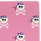 Pink Pirate Linen Placemat - DETAIL