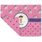 Pink Pirate Double-Sided Linen Placemat - Single w/ Name or Text
