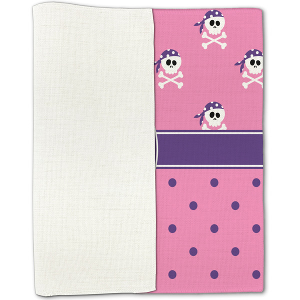 Pink Pirate Linen Placemat - Folded Half