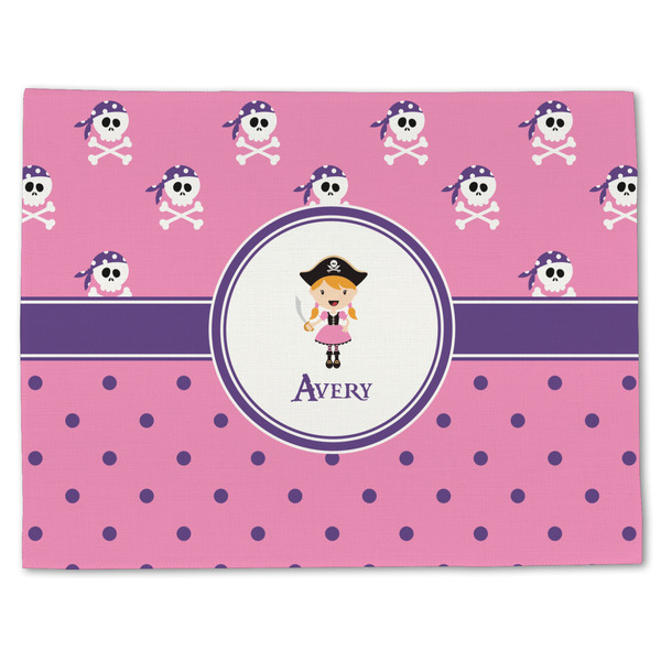 Pink Pirate Linen Placemat - Front