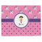 Pink Pirate Single-Sided Linen Placemat - Single w/ Name or Text