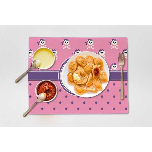 Pink Pirate Linen Placemat - Lifestyle (single)