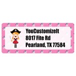 Pink Pirate Return Address Labels (Personalized)
