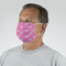 Pink Pirate Mask - Quarter View on Guy
