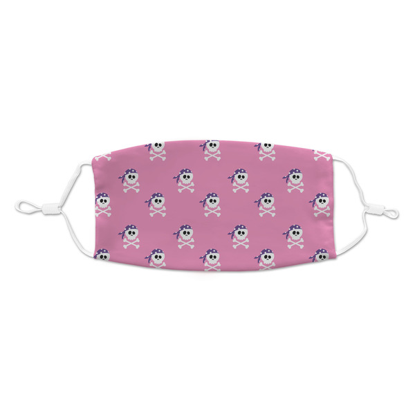 Custom Pink Pirate Kid's Cloth Face Mask - Standard