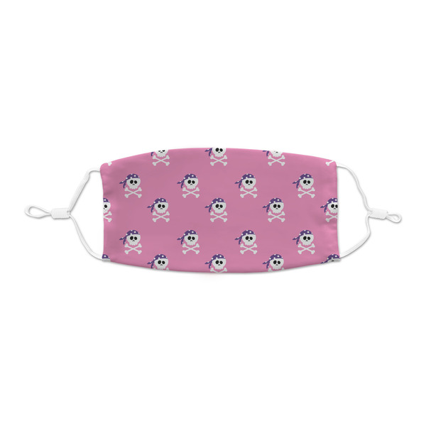 Custom Pink Pirate Kid's Cloth Face Mask - XSmall