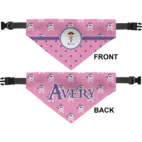 Pink Pirate Medium Dog Bandana Approval