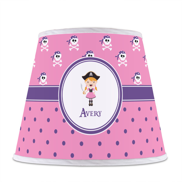 Pink Pirate Poly Film Empire Lampshade - Front View