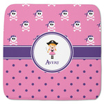 Pink Pirate Memory Foam Bath Mat - 48"x48" (Personalized)