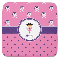 Pink Pirate Memory Foam Bath Mat - 48"x48" (Personalized)