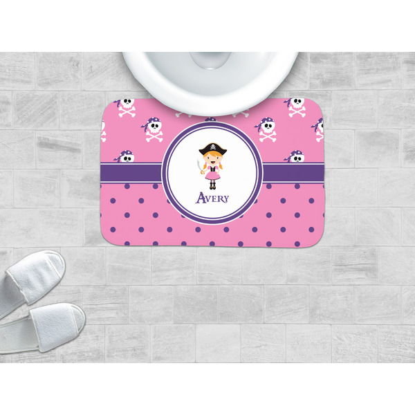 Pink Pirate Memory Foam Bath Mat - LIFESTYLE