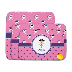 Pink Pirate Memory Foam Bath Mat (Personalized)