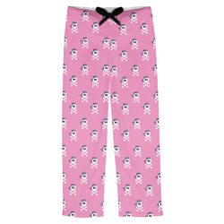 Pink Pirate Mens Pajama Pants - L