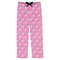 Pink Pirate Mens Pajama Pants - Flat