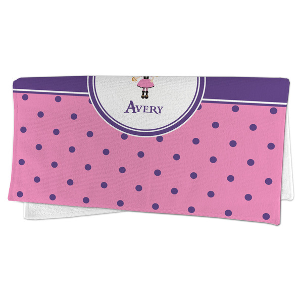 Pink Pirate Microfiber Dish Rag - FOLDED (half)