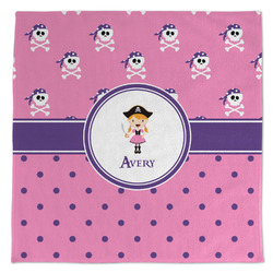 Pink Pirate Microfiber Dish Towel (Personalized)