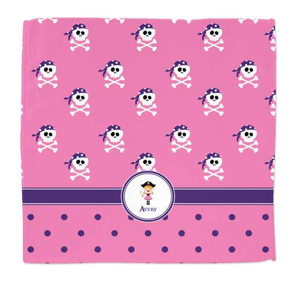 Custom Pink Pirate Microfiber Dish Rag (Personalized)