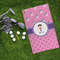 Pink Pirate Microfiber Golf Towels - LIFESTYLE