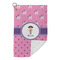 Pink Pirate Microfiber Golf Towels Small - FRONT FOLDED