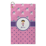 Pink Pirate Microfiber Golf Towel - Small (Personalized)