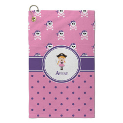Pink Pirate Microfiber Golf Towel - Small (Personalized)